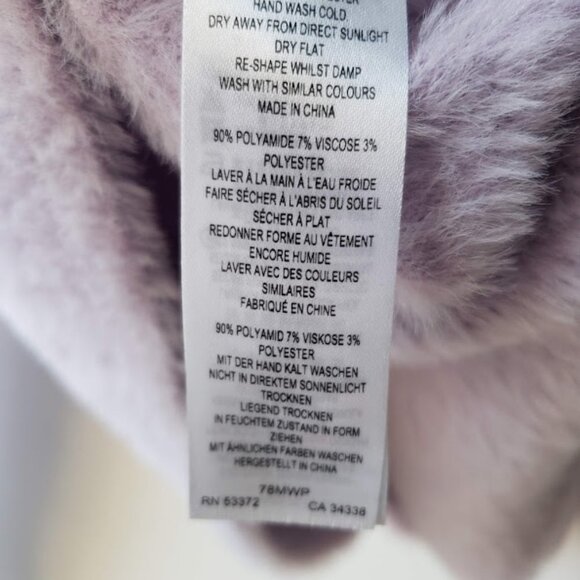 5/$100 SALE - French Connection Lilac Fuzzy Edith Sweater - Picture 6 of 7